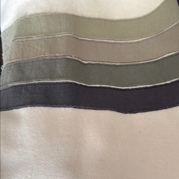 Aviator Nation Cream and Gray Striped Hoodie - Picture 6 of 6